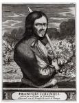 Francois Lolonois, General of the French Bandits in Tortuga (engraving) (b/w photo)