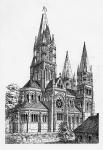 Cork Cathedral, illustration from 'The Architect', 1869 (engraving)