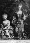 The Lord Churchill's two Daughters, mezzotint by John Smith, c.1690 (mezzotint)