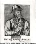 Portrait of Johannes Gutenberg (c.1400-68) (engraving) (b/w photo)