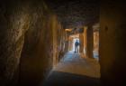 Antequera, Malaga Province, Andalusia, southern Spain. La Menga Dolmen. Interior. (photo)
