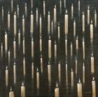 Candles on the Lake, Udaipur, India, 2012 (acrylic on canvas)