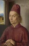 Portrait of young man, perhaps Jan van Winckele, 1462 (oil, egg and tempera on an oak panel)