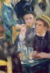 Ball at the Moulin de la Galette, detail of two seated men, 1876 (oil on canvas)