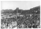 Singers on the beach at Margate, c.1900 (b/w photo)