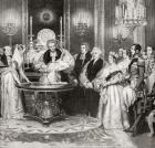 The Baptism of the Princess Royal (oil on canvas) (b/w photo)