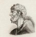 Alcaeus of Mytilene, 1825 (engraving)