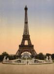 Eiffel Tower, full-view, looking toward the Palais du Trocadéro, Paris, France, c.1890-c.1900