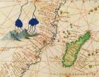 Madagascar, from an Atlas of the World in 33 Maps, Venice, 1st September 1553 (ink on vellum) (detail from 330955)