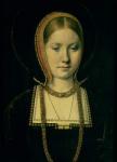Portrait of a woman, possibly Catherine of Aragon (1485-1536), c.1503/4 (oil on panel)