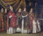 The Pontifical Mass or, The Procession (oil on copper)
