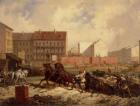 Period of Promoterism: Construction of the Grenadierstrasse, Berlin, c.1875 (oil on canvas)