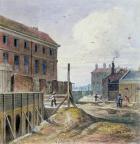 Making Victoria Street, 1851 (w/c on paper)