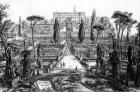 View of the Villa d'Este in Tivoli, from the 'Views of Rome' series, c.1760 (etching)