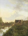 The Canal at Graveland, 1818 (oil on canvas)