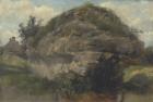 Rocky Hillside, c.1830 (oil on millboard)