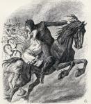 Illustration after J. Tenniel for the poem 'The Nurse's Story, The Hand of Glory', from 'The Ingoldsby Legends or Mirth and Marvels', by Thomas Ingoldsby, published in 1865 (litho)