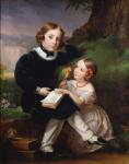 Portrait of the children of Pierre-Jean David d'Angers (oil on canvas)