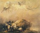Capriccio Scene: Animals in the Sky (oil on canvas)