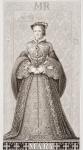 Queen Mary (1516-58) from 'Illustrations of English and Scottish History' Volume I (engraving)