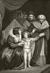 Elizabeth Woodville, Queen Consort of King Edward IV of England, surrendering her son, from 'The National and Domestic History of England' by William Hickman Smith Aubrey (1858-1916) published London, c.1890 (litho)