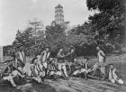 The Native Guard of Sir D.B Robertson, British Consulat, Canton, 1872 (b/w photo)