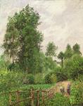 Paysage, temps gris a Eragny, 1899 (oil on canvas)