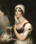 Sarah Trumbull with a Spaniel, c.1802 (oil on canvas)