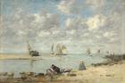 Washerwoman near Trouville, c.1872-6 (oil on wood)