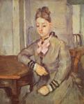 Madame Cezanne Leaning on a Table, 1873-77 (oil on canvas)