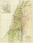 Map of Canaan, or Palestine, published by A.K Johnstone (colour litho)