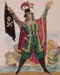 Mr.T.P.Cooke in the role of the Flying Dutchman (engraving and collage)