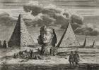 The Pyramids and Sphinx at Giza, Egypt, c.1725 (engraving)