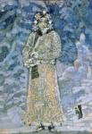 The Snow Maiden, a sketch for the Opera by Nikolai Rimsky-Korsakov (1844-1908), 1890s (gouache on paper)