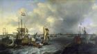 The Port of Amsterdam, view of the Ij, 1666 (oil on canvas)