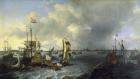 The Port of Amsterdam, view of the Ij, 1666 (oil on canvas)