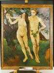 Adam and Eve, 1909 (oil on canvas)