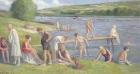 Bathers on the Banks of the Seine (oil on canvas)