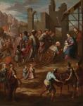 The Adoration of the Kings with Viceroy Pedro de Castro y Figueroa, Duke of La Conquista (La adoración de los reyes con el virrey Pedro de Castro y Figueroa, duque de La Conquista), 1741 (oil on copper)