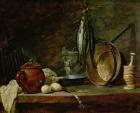 Still life: Fast Day Menu, 1731 (oil on copper)