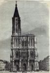 Strasburg Cathedral, from 'The Illustrated London News', 1870 (engraving)
