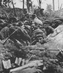 Portuguese Expeditionary force at the Battle of the Lys, 1918 (b/w photo)