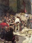 The Barricade or The Wait in 1871 (oil on canvas)