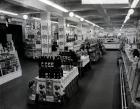 Interior of a Woolworths store, 1956 (b/w photo)