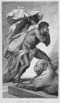 Cleopatra Carried into the Palace, 19th century (engraving on paper)