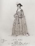 Madame Vestris, Lucia Elizabeth (or Elizabetta) Bartolozzi,1797-1856. British actress, opera singer and manager. From a sketch by Queen Victoria before her accession.From the book The Girlhood of Queen Victoria 1832-1840 Vol II published 1912.