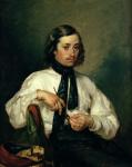 Portrait of Armand Ono, known as The Man with the Pipe, 1843 (oil on canvas)