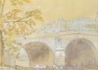 Pont Marie from Quai des Celestins, 1926 (w/c on paper)