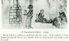 A Fraudulent Baker, 1293 (engraving) (b/w photo)