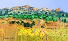 Printemps, Les Alpilles, 1996, acrylic gouache on canvas